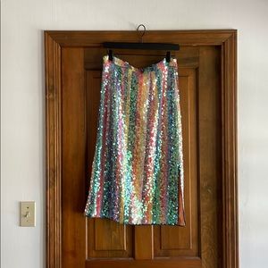 Maeve sequin pencil skirt